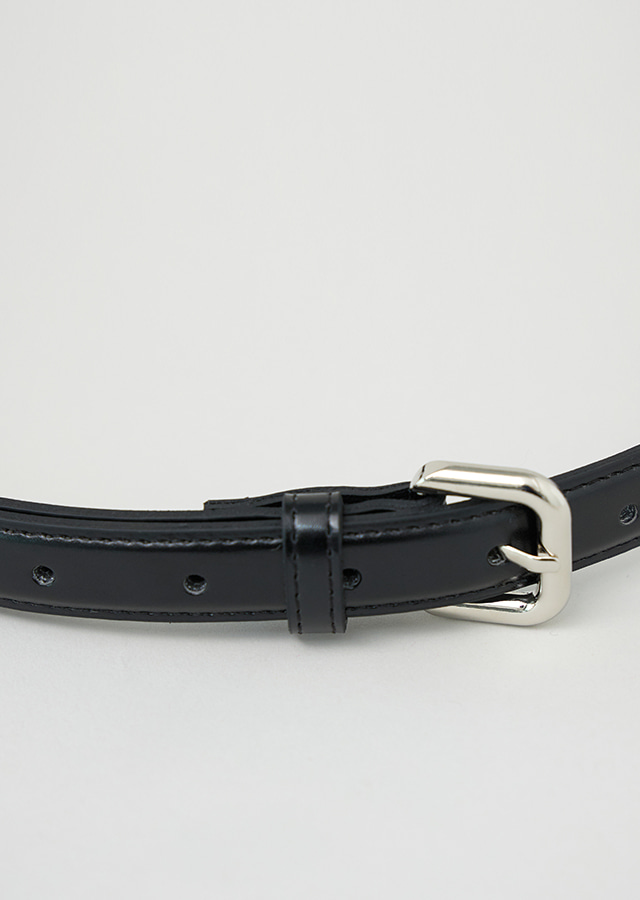 [선물옵션]  eco leather volume buckle belt-2color