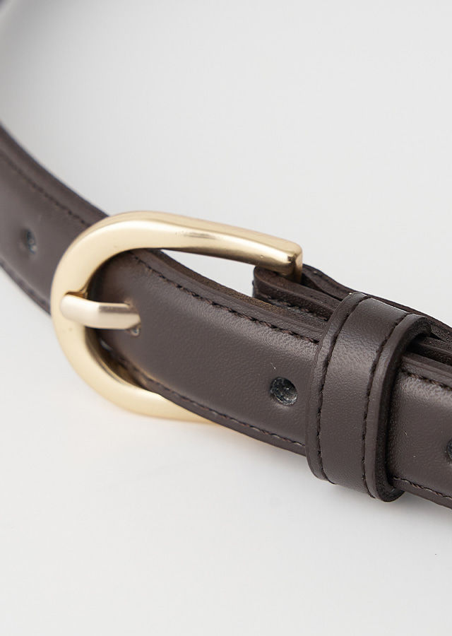 [선물옵션]  25mm eco vintage leather belt-2color