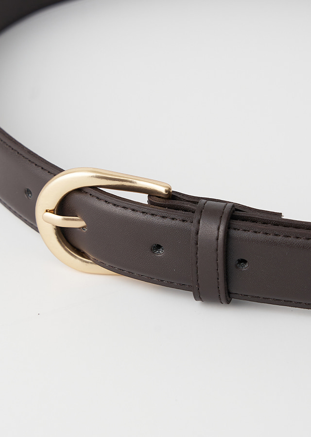 [선물옵션]  20mm eco vintage leather belt-2color