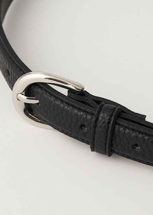 [선물옵션]  20mm eco leather crack belt-2color