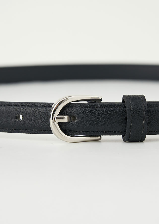 [선물옵션]  15mm eco leather belt-2color