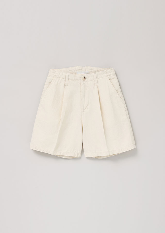 natural linen short denim pants
