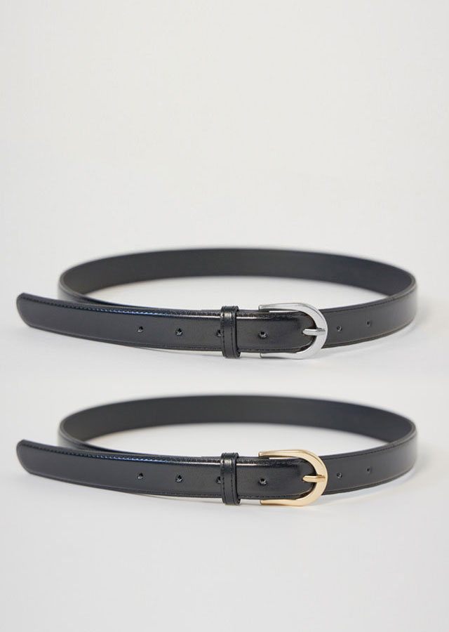 [선물옵션]  25mm eco leather belt-2color