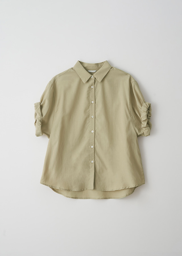 [10%] roll-up blouse-khaki