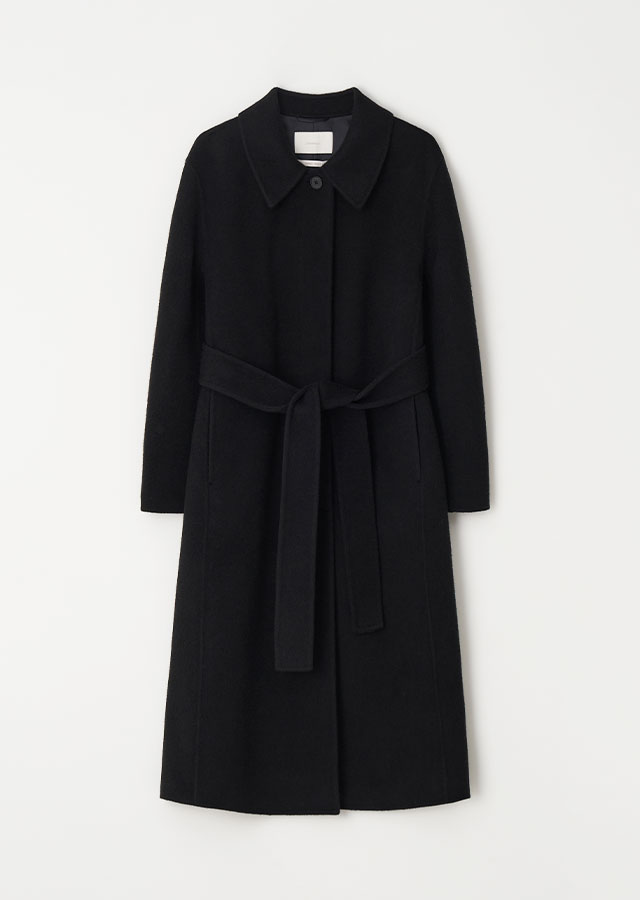 [15%] fox single handmade coat-black